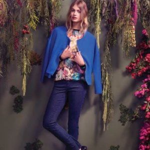 NWT Kut from the Kloth Blazer Jacket Royal Blue S